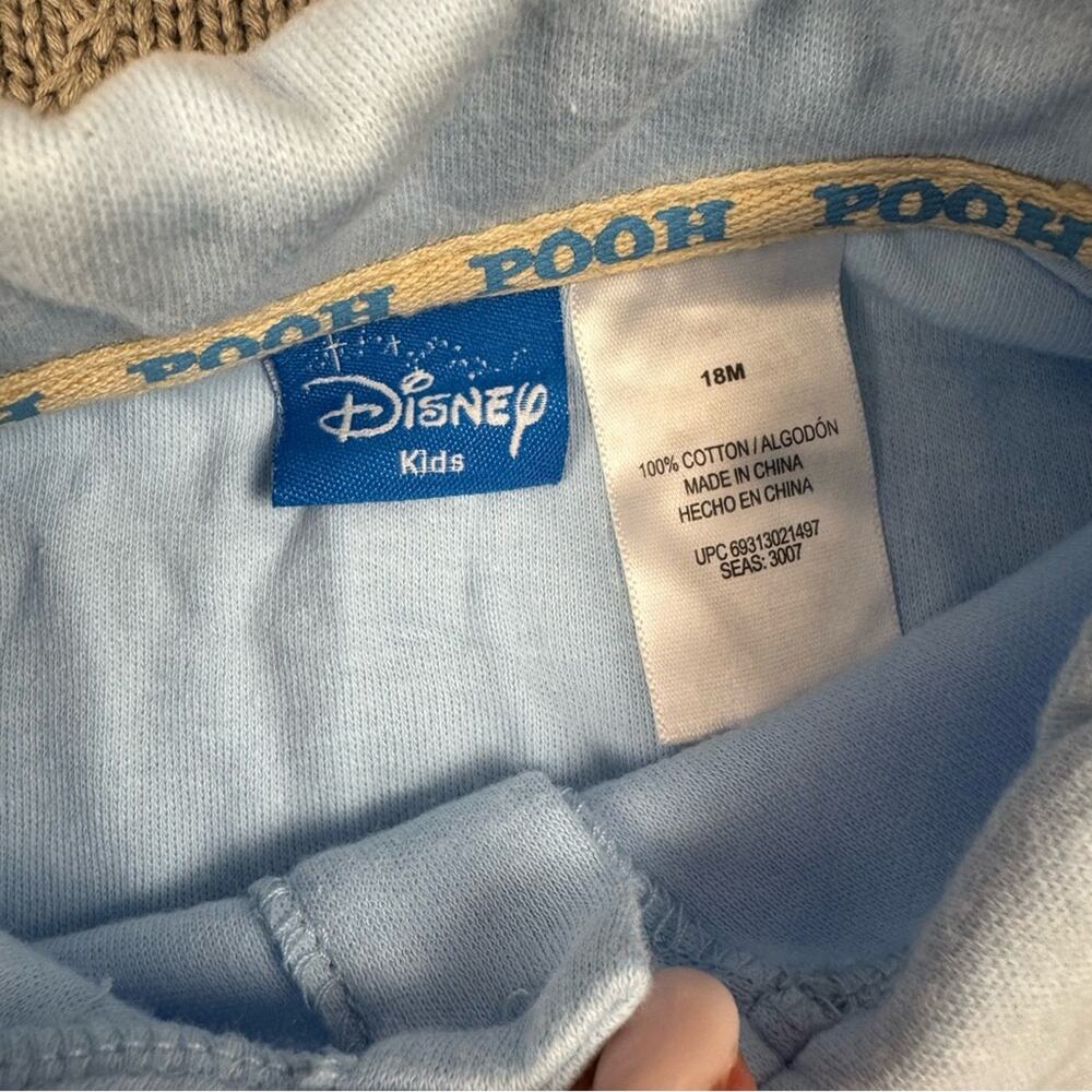 Disney Pooh Blue Polo One Piece and Plaid Shorts Set ~ 18M - Picture 10 of 14